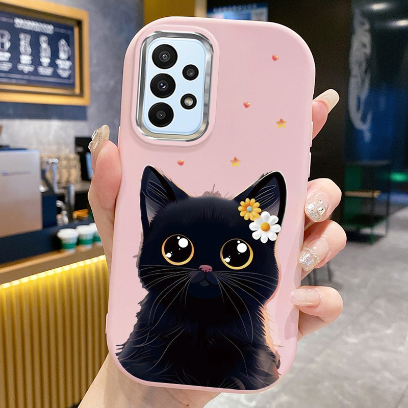 เคส ใช้ได้กับ Samsung A23 4G A23 5G เคสแมวการ์ตูน