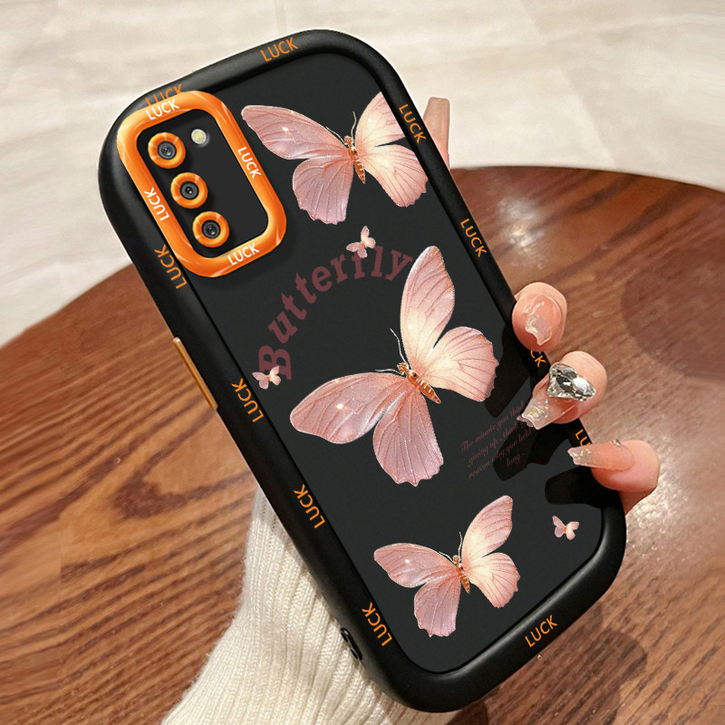 Samsung A02S A03S M02S F02S Case Butterfly Fashion Silicone Case