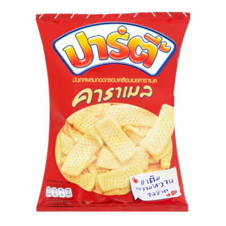 [สินค้าส่งด่วน] ปาร์ตี้ มันเทศผสมทอดกรอบเคลือบเนยคาราเมล รสคาราเมล 48 ก.