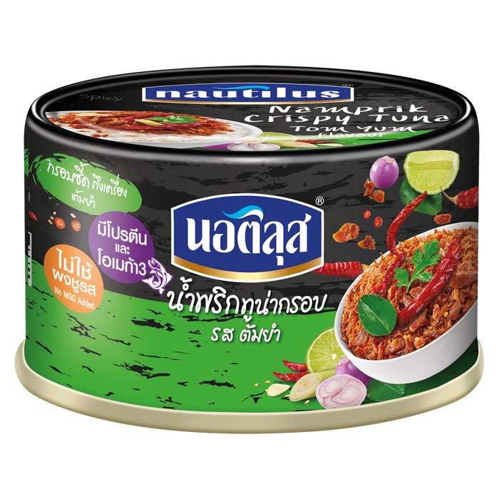 [สินค้าส่งด่วน] นอติลุส น้ำพริกทูน่ากรอบ รสต้มยำ 30 ก.