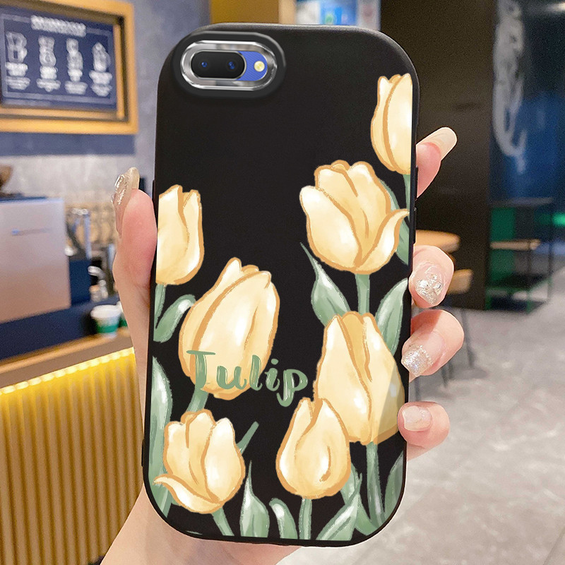 เคสใช้ได้กับ OPPO A5 A3s A12E Realme C1 เคสทิวลิปน่ารัก