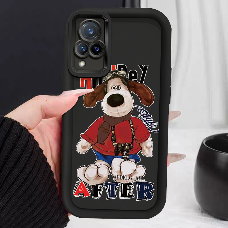 เคสสำหรับ VIVO V21 4G V21 5G เคสโทรศัพท์สุนัขเป็ดซิลิโคนซอฟต์เชลล์กันกระแทก