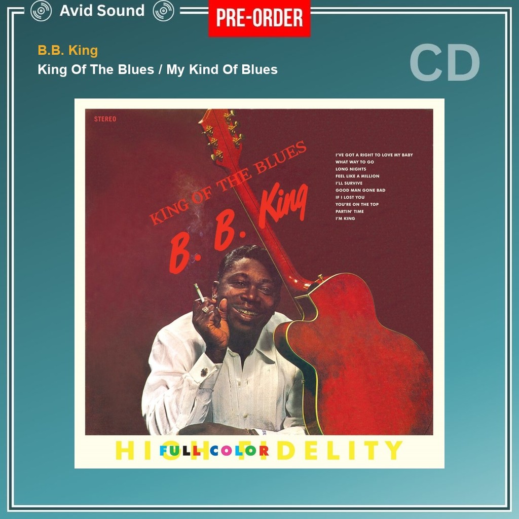 Pre-Order CD แผ่นซีดี B.B. King King Of The Blues / My Kind Of Blues ใหม่ ซีล B.B. King CD
