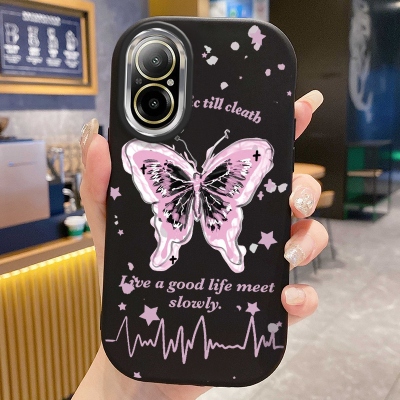 เคส ใช้ได้กับRealme C67 เคสผีเสื้อน้อยน่ารัก