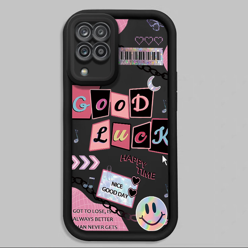 เคสสำหรับ Samsung A12 4G A12 5G F12 M12 เคสโทรศัพท์บุคลิกรอยยิ้มสัตว์น่ารักซิลิโคนซอฟต์เชลล์กันกระแทก