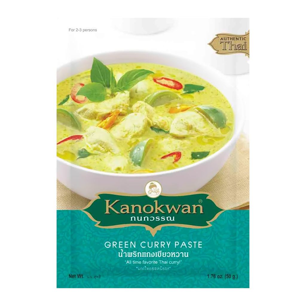 [สินค้าส่งด่วน] กนกวรรณ น้ำพริกแกงเขียวหวาน 50 ก.