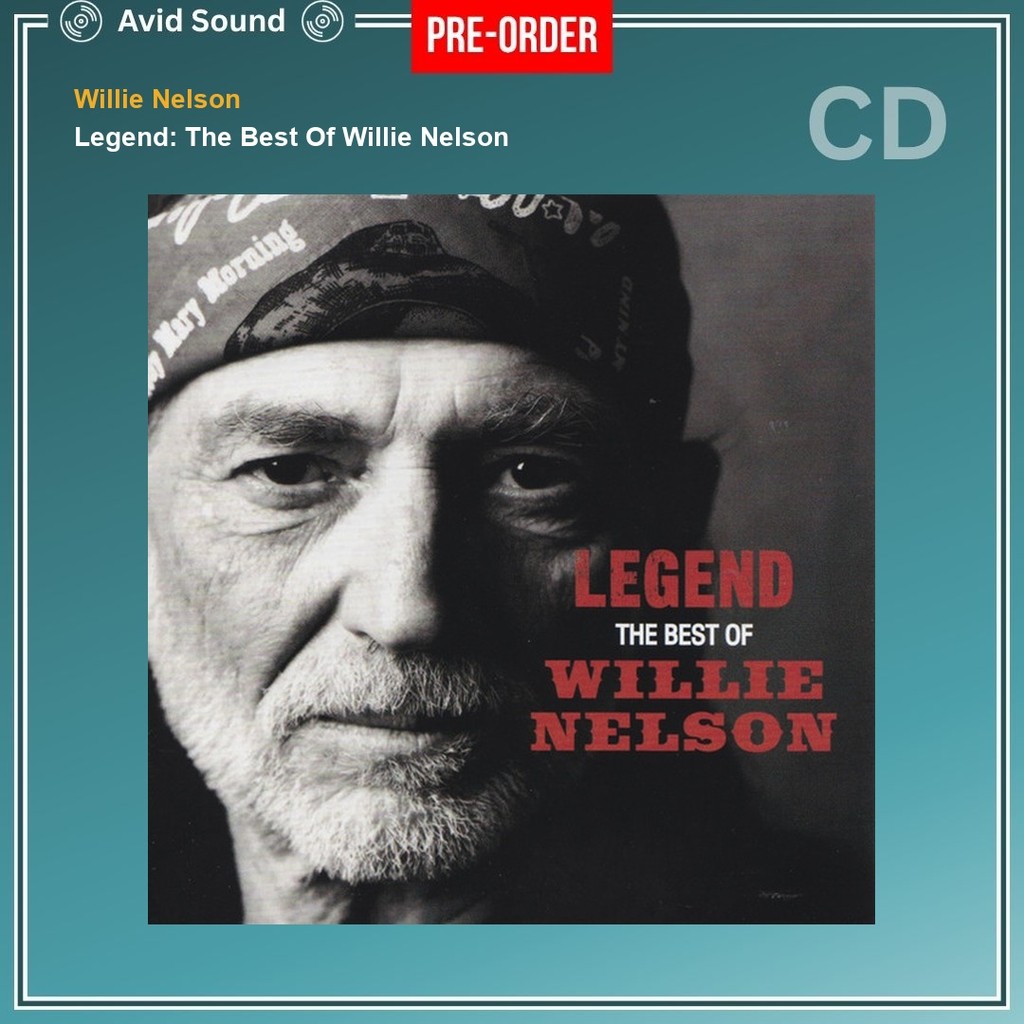Pre-Order CD แผ่นซีดี Willie Nelson Legend: The Best Of Willie Nelson ใหม่ ซีล Willie Nelson CD