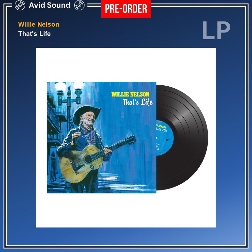 Pre-Order แผ่นเสียง Willie Nelson That's Life ใหม่ ซีล Willie Nelson Vinyl LP
