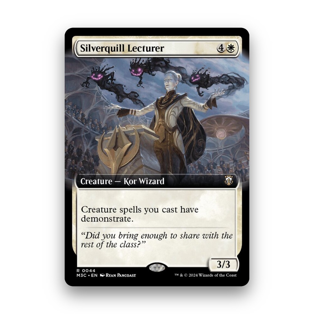 [MTG] Silverquill Lecturer (Extended Art) (#44) [M3C] [WHITE] [RARE] | Magic the Gathering
