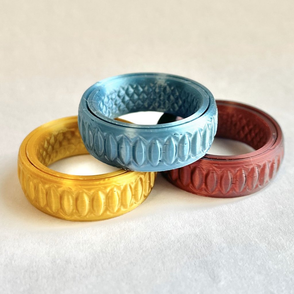 Fidget Ring - Custom Fit Spinner Band - Handmade Jewellery -