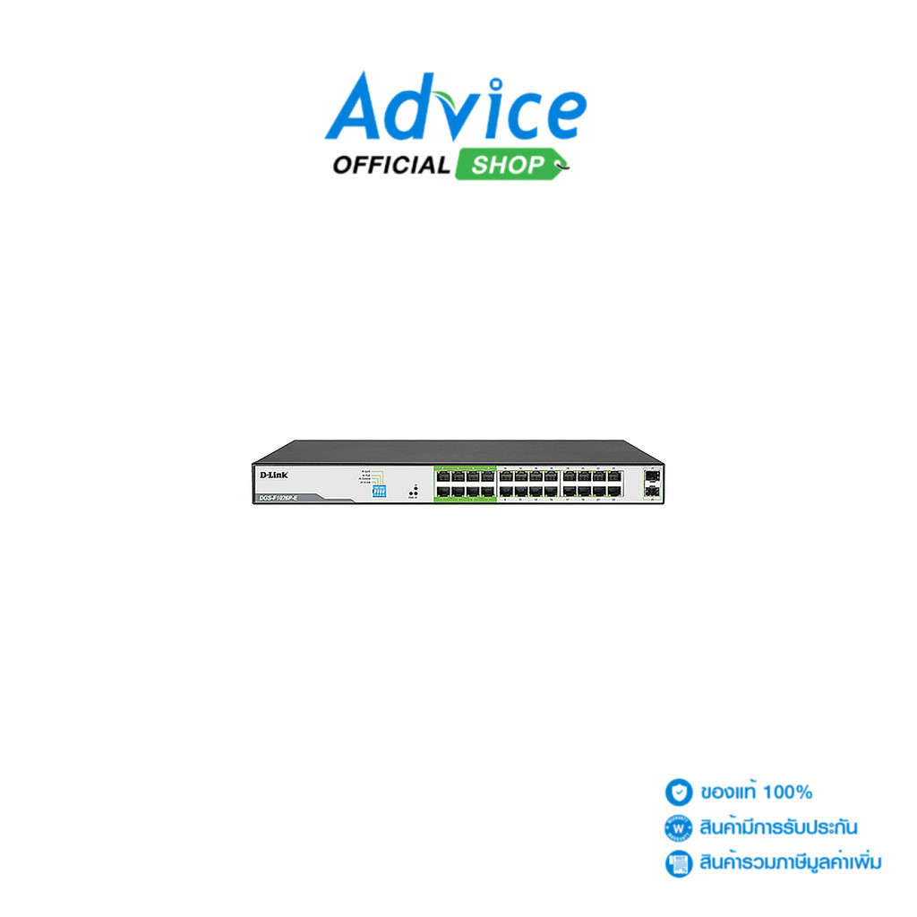 D-LINK Gigabit Switching Hub 24 Port DGS-F1026P-E (17'',24 PoE,+2 SFP) - A0151023