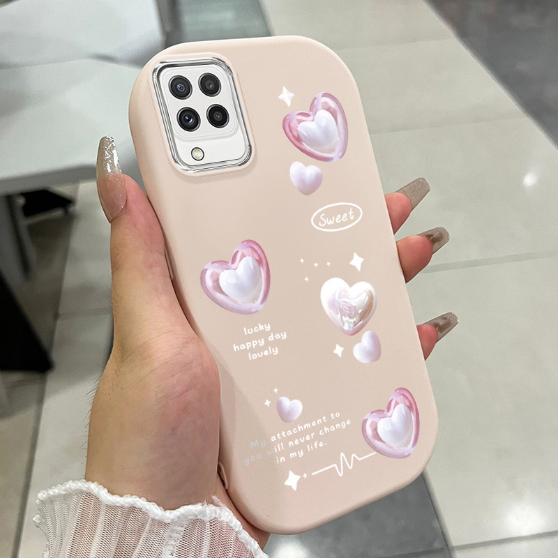 เคส ใช้ได้กับ Samsung A22 M22 M32 เคสแฟชั่นน่ารัก
