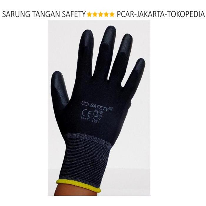Uci Safety Gloves Mechanic Security Guard Palmfit Multitask Rubber Pu รับประกัน