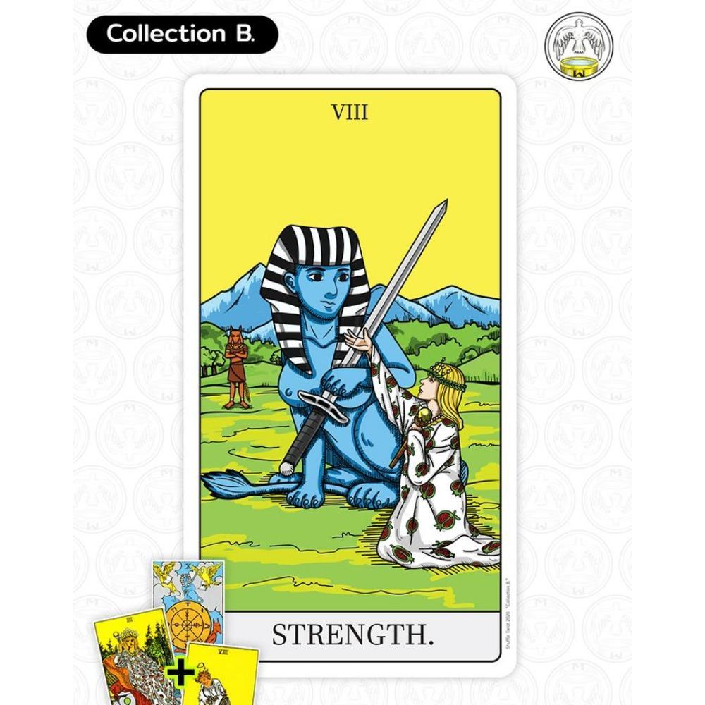 10.3*6 ซม.Shuffle Tarot Collection B Shuffled World of RWS Tarot Deck 80 ชิ้นการ์ด Creative Way of T