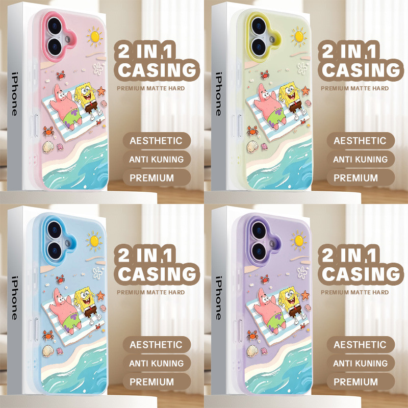 [Infinite Case] Spongebob Shell 2 In 1 Case Hp Oppo Reno 16 Pro 5G A6C A6 A6X Reno 15 5G 15F A3X A3 