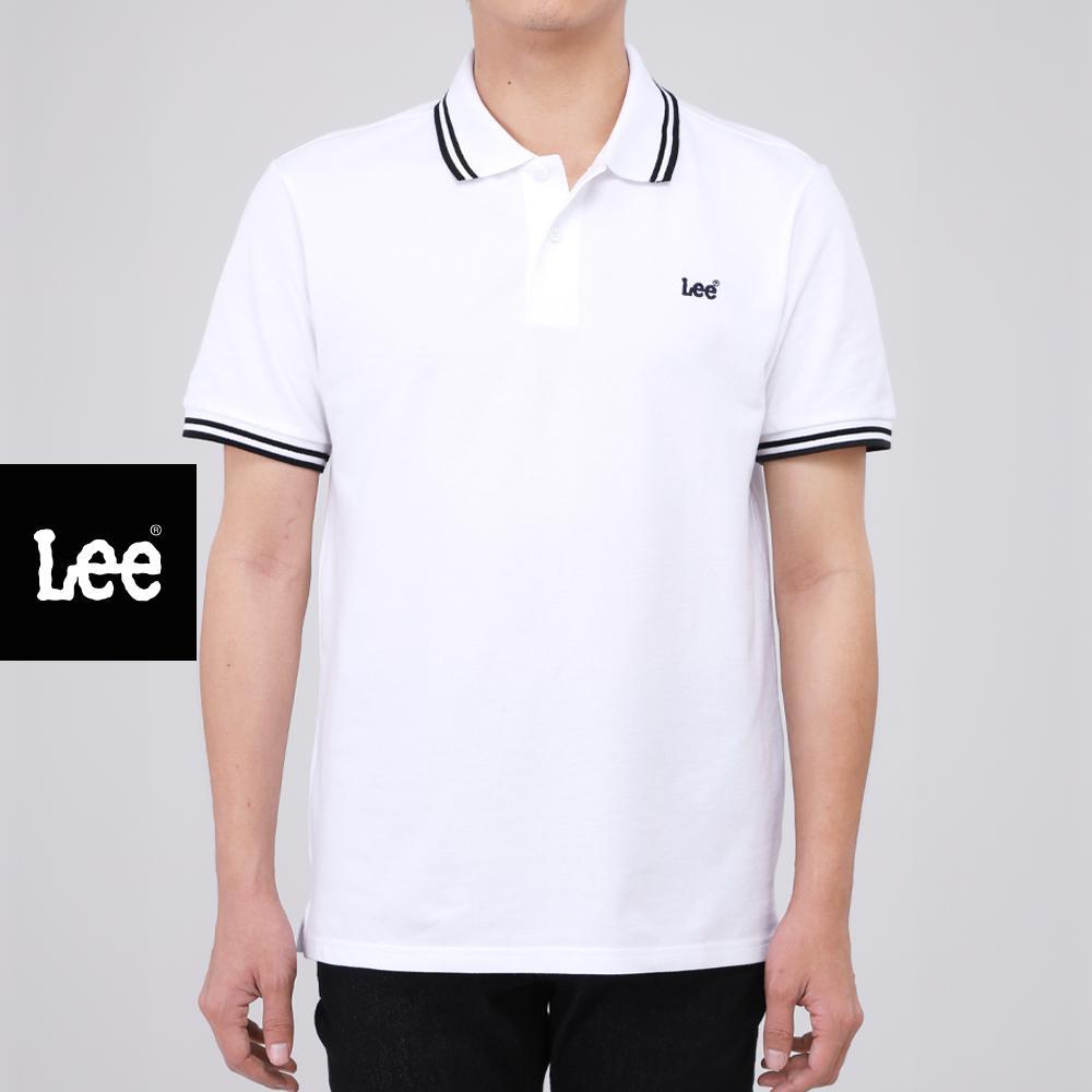 LEE เสื้อโปโลแขนสั้นผู้ชาย Regular รุ่น LE S126MPOLF01 สีขาว