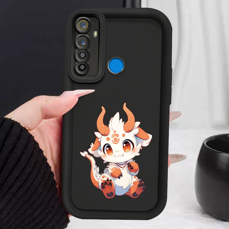 เคสสำหรับ Realme 5 Pro 5i 5s 6i C3 C3i Narzo 10 Narzo 10A Narzo 20A เคสโทรศัพท์มังกรน่ารักซิลิโคนซอฟต์เชลล์กันกระแทก