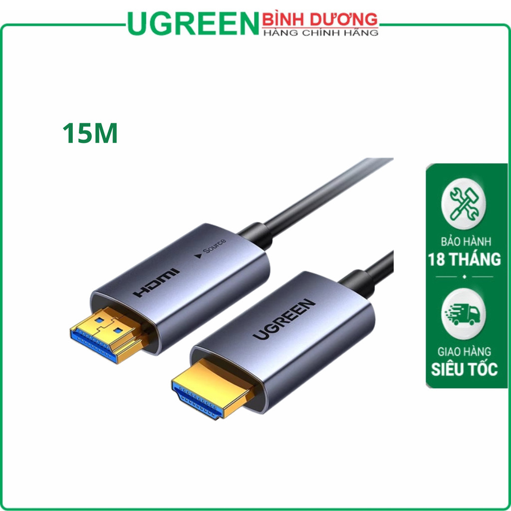Ugreen 15M Aoc Fiber Optic HDMI 2.0 Cable (45504)