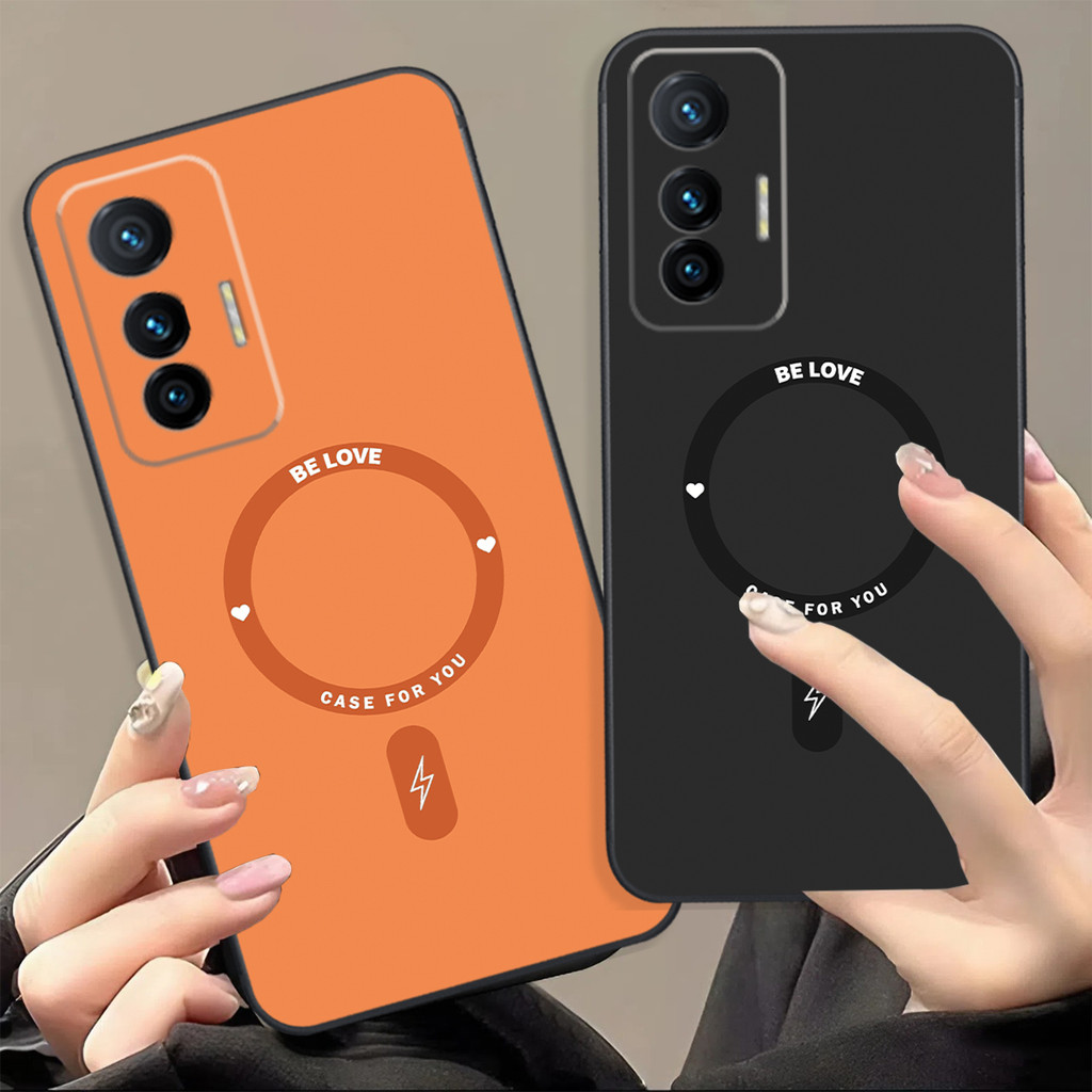 เคส Vivo X70 / X70 PRO พิมพ์ลายวงกลมสีสวยเพื่อปกป้องกล้อง