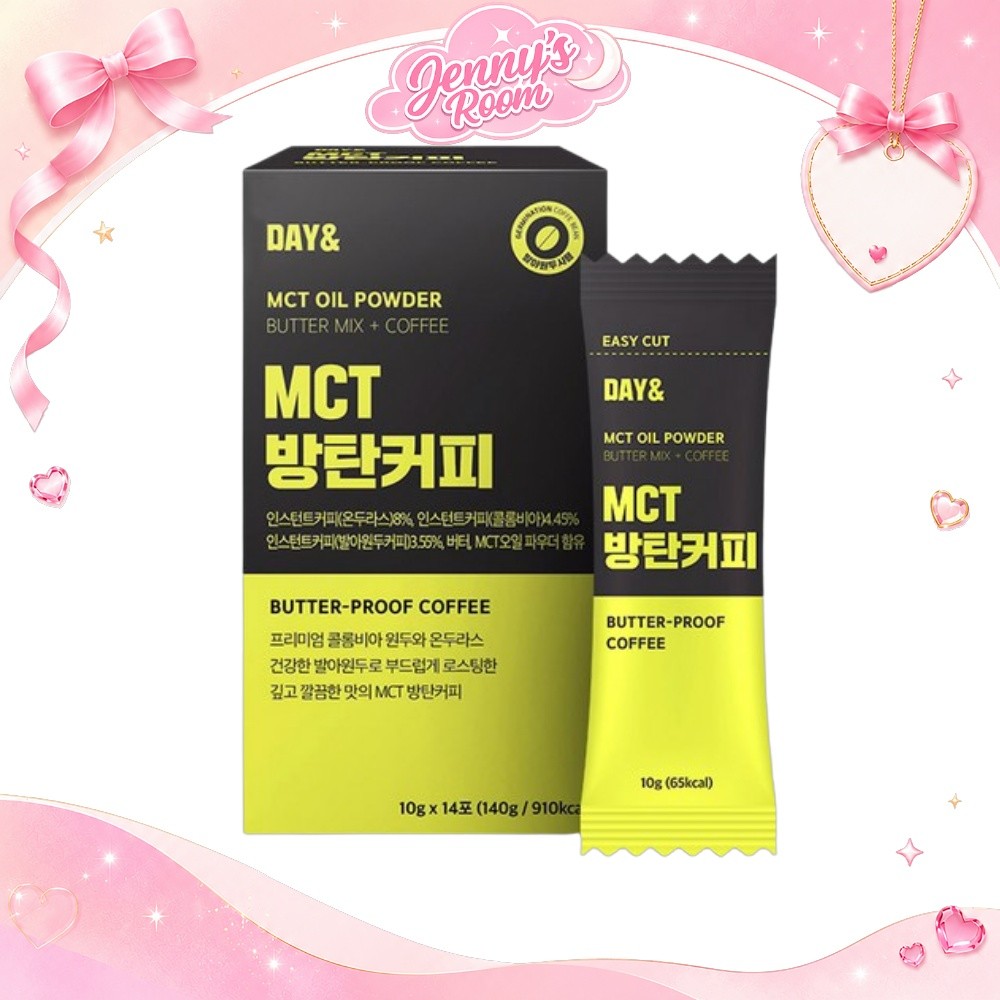 DAY& MCT Oil Powder เมล็ดกาแฟกันกระสุน 14 ซอง