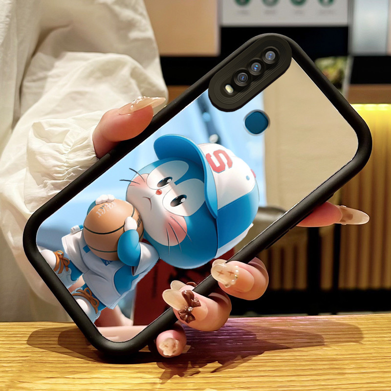 เคส Hp สําหรับ VIVO Y12 Y12i Y15 Y17 Y3 Y3s Case Casing Blue Cat Pattern Cesing HP Kesing Kasing Mir