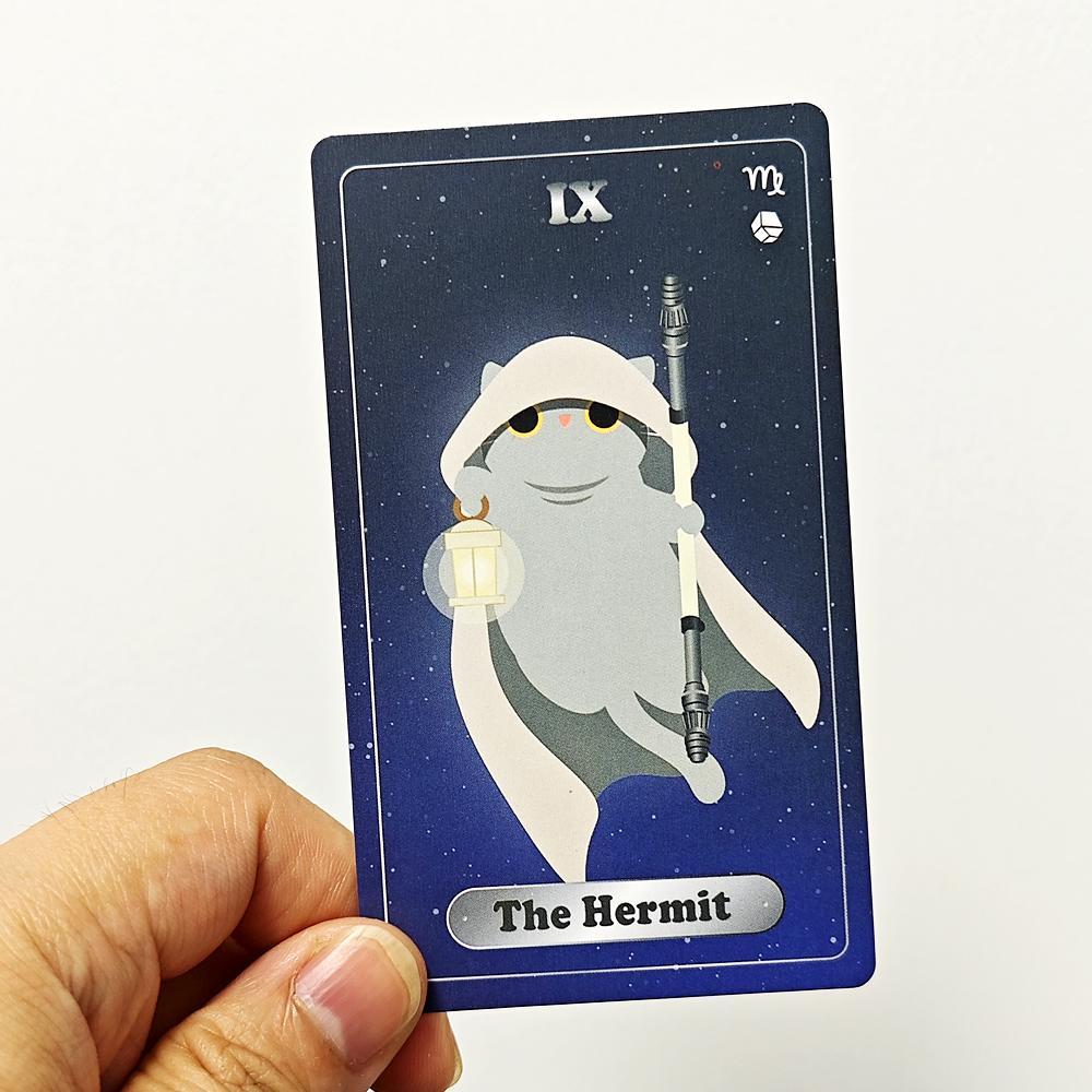 10.3*6 ซม. Yin Yang Cat Univercat Tarot การ์ด 83 ชิ้น (พร้อมการ์ดพิเศษ 5 ใบ)
