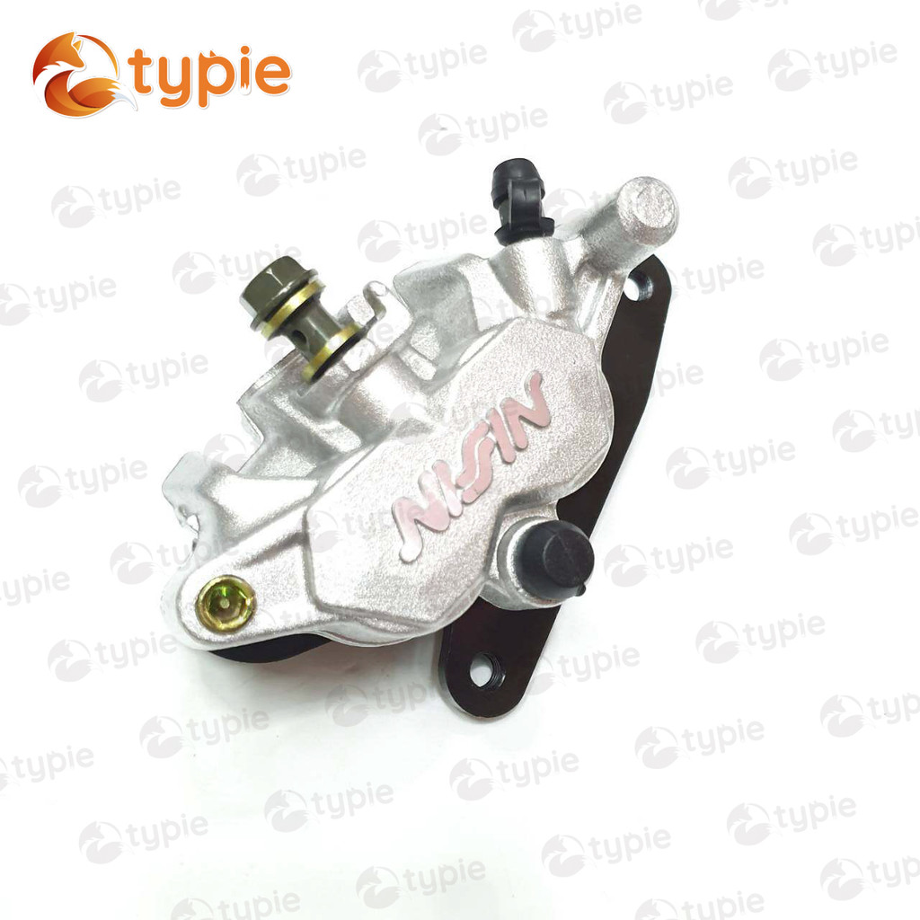 ปั๊มล่าง ปั้มล่างแต่ง โลโก้นูน สำหรับใส่โช้คเดิม เวฟ125R, เวฟ125S, เวฟ125 ไฟเลี้ยวบังลม, เวฟ100s สีเงิน