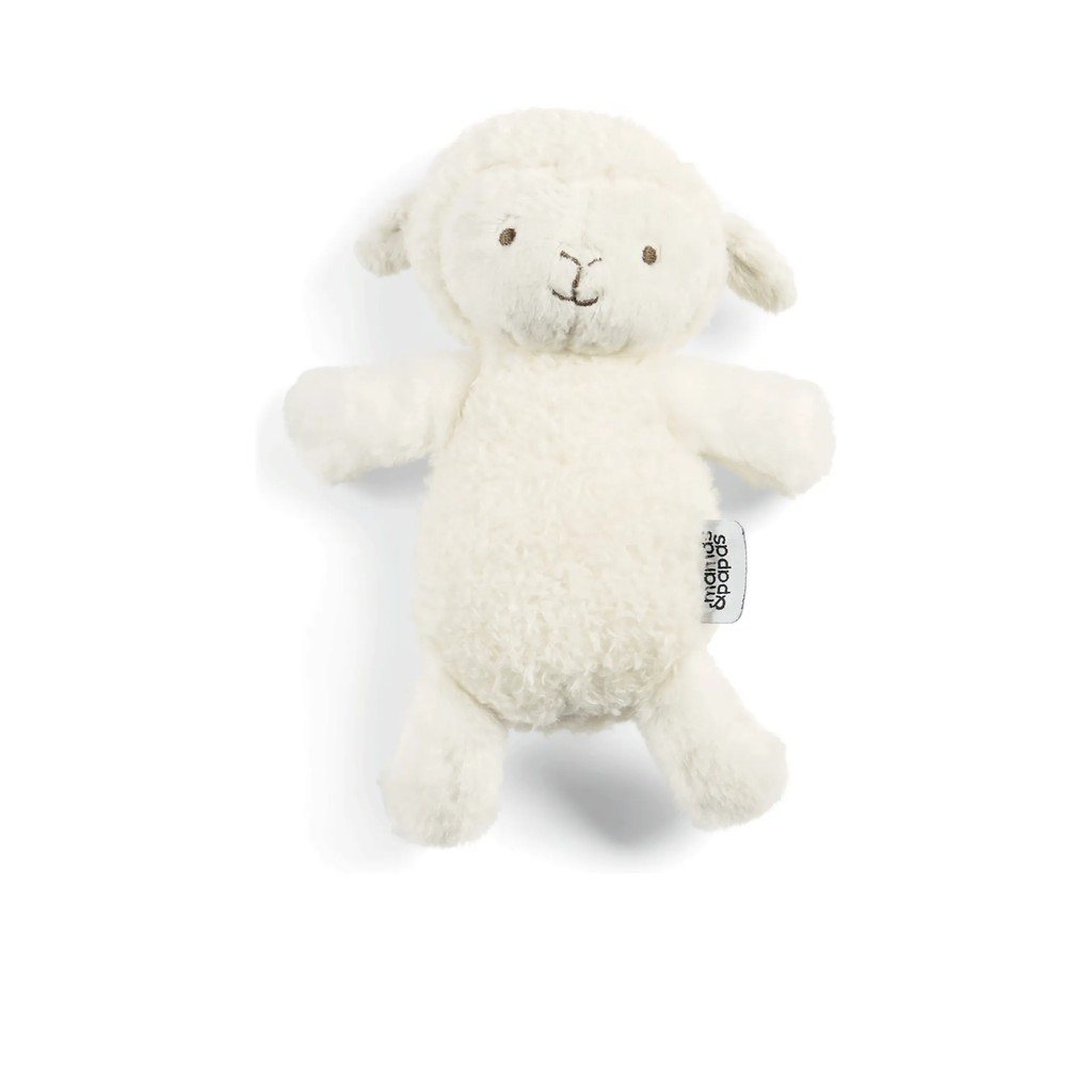Mamas&Papas ตุ๊กตาผ้าขน Lamb Beanie สีขาว ผลิตจากผ้านุ่มพิเศษที่จะทำให้ลูกน้อยรู้สึกสบายเมื่อกอด