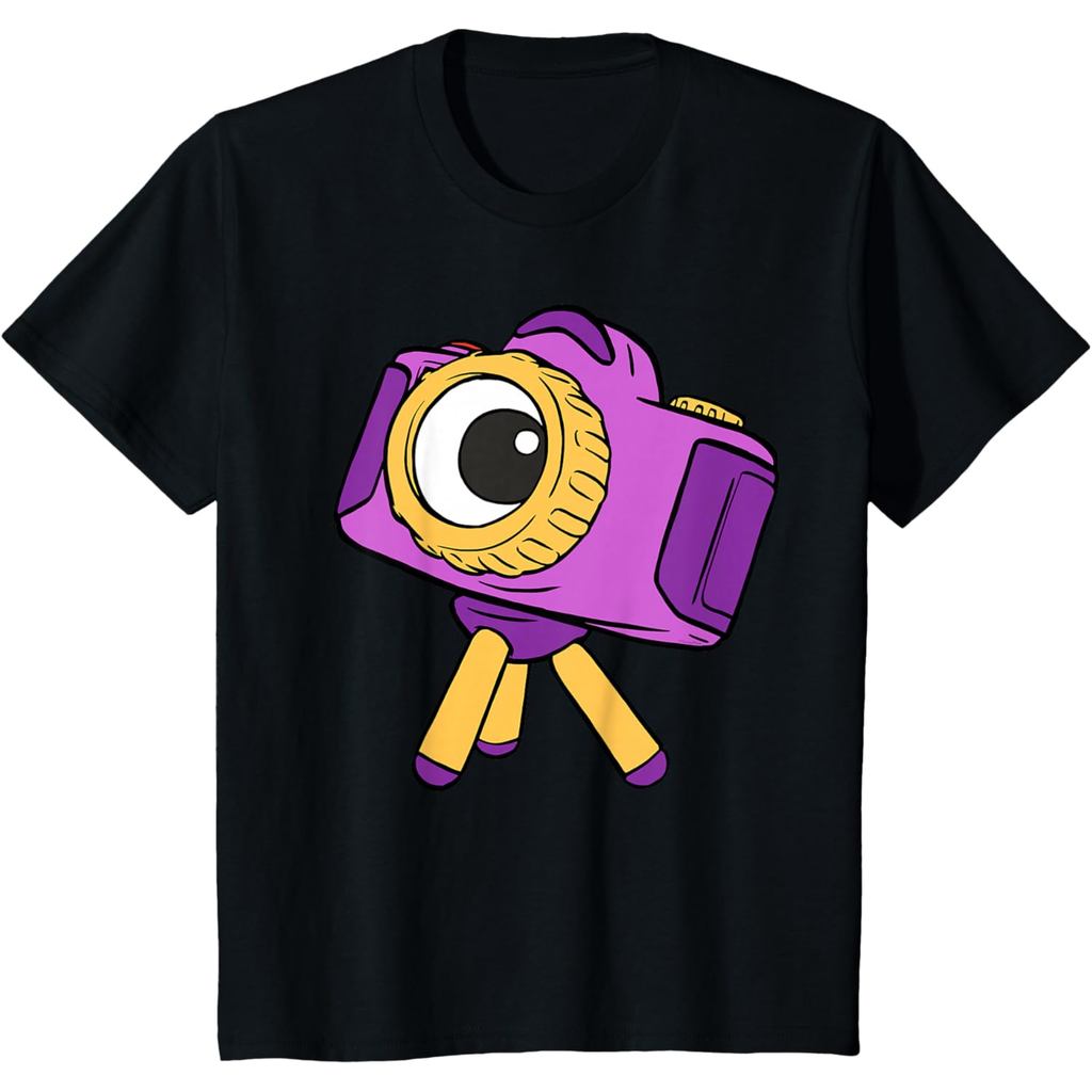เด็กและผู้ใหญ่ของอําพัน 24s Disney และ Pixars Toy Story 5 Snappy Camera Big Pose เสื้อยืดผ้าฝ้ายหวี