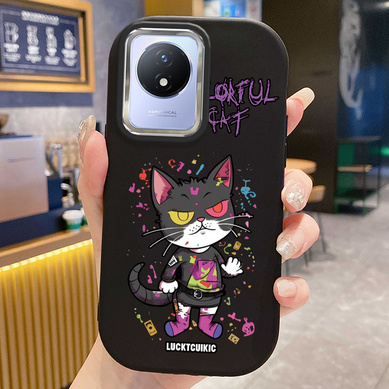 เคสใช้ได้กับ VIVO Y02 Y02a Y02t Y02s Y11 2023 Lovely Cat Soft Cover Case