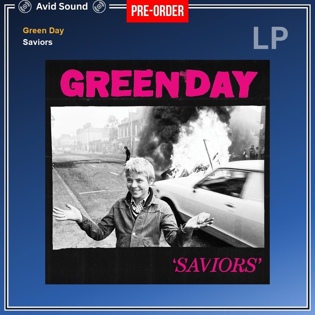 Pre-Order แผ่นเสียง Green Day Saviors ใหม่ ซีล Green Day Vinyl LP