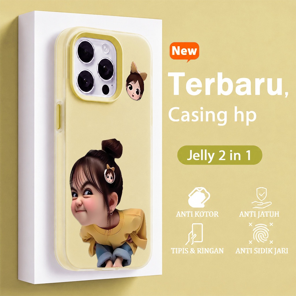 Kocak Jelly 2 In 1 Girl Case Vivo Y500 Z11 T5 Z11X Y21D V70 Fe V60 Lite Y400 Y05 Y29 5G Z10R 5G Y19S