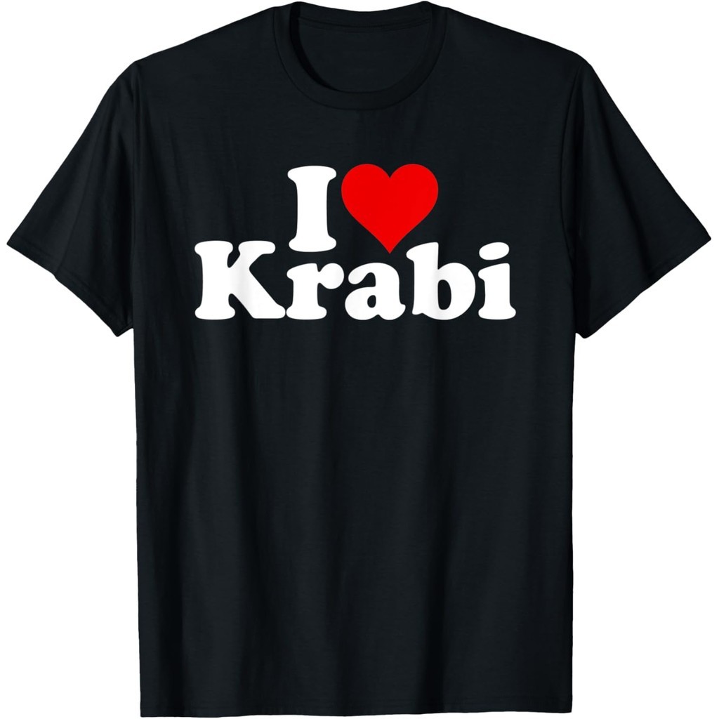 2026 Gildan I LOVE HEART KRABI KRABI TOWN PROVINCE เสื้อยืด xs-3xl