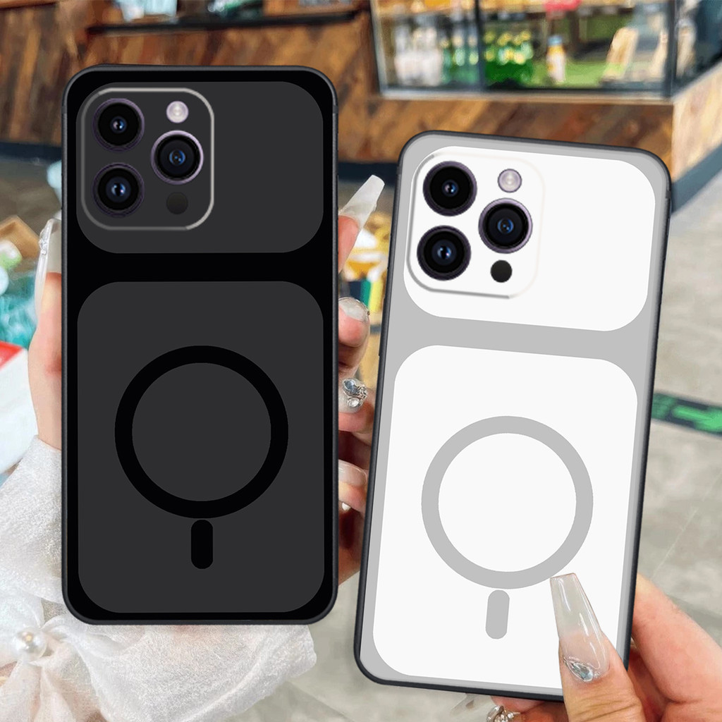 เคส Iphone 13-IPHONE 13 PRO-IPHONE 13 PRO MAX-IPHONE 13 MIN สีพื้นฐานพร้อมพิมพ์กลมสะดุดตา สวย ทนทาน