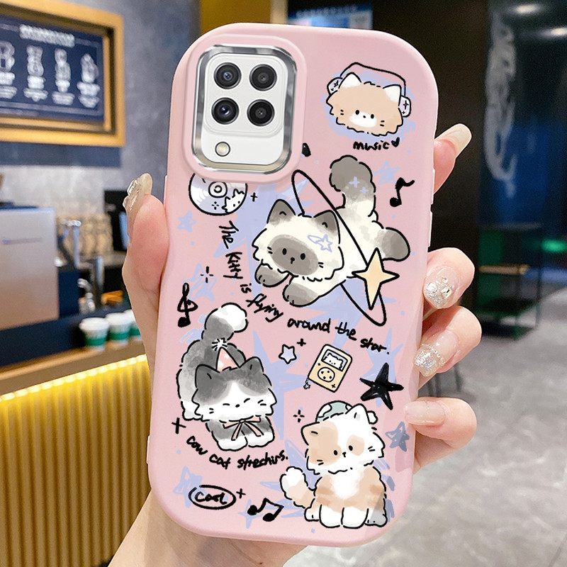 เคสใช้ได้กับ Samsung A22 M22 M32 เคสการ์ตูนสัตว์