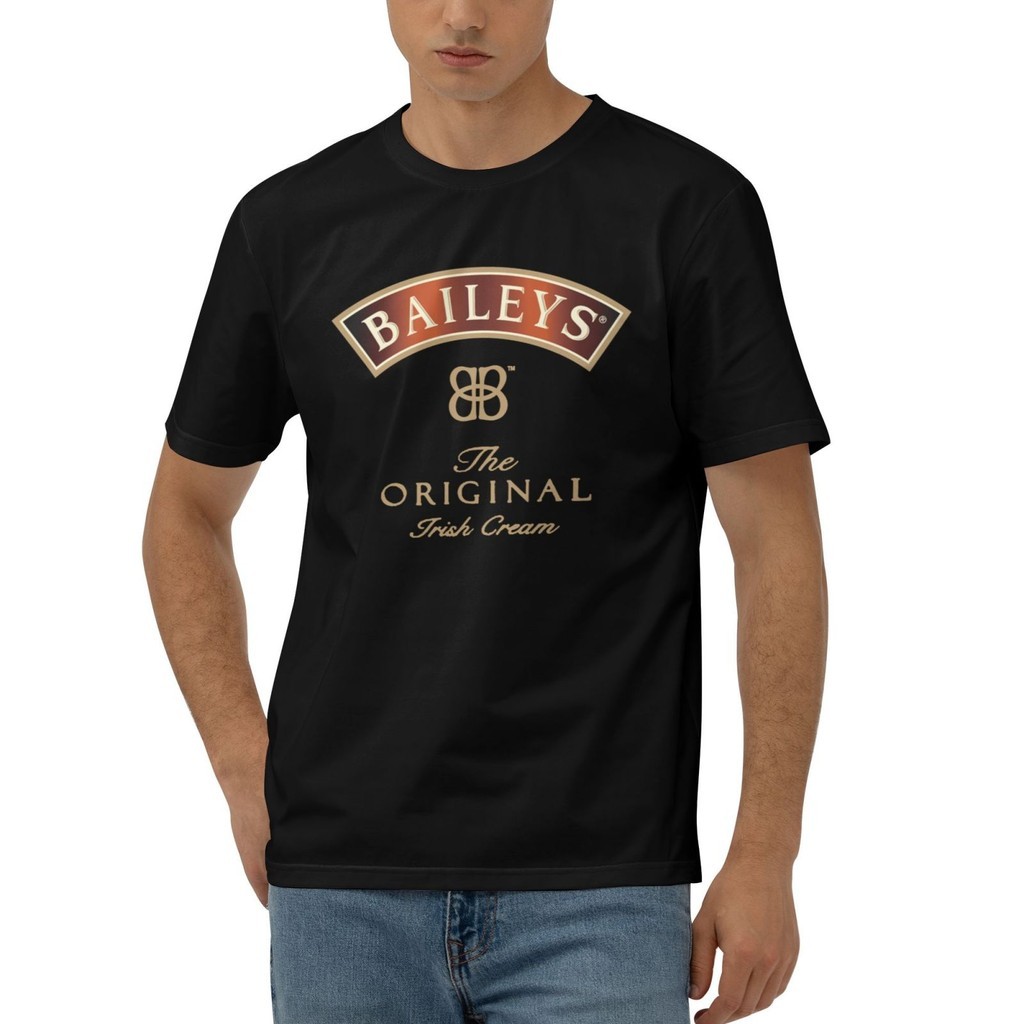 2026 วาฟเฟิลของขวัญสําหรับเพื่อน Baileys Irish ครีม Drings โลโก้แฟชั่นสบายๆสบายเสื้อยืด xs-3xl    