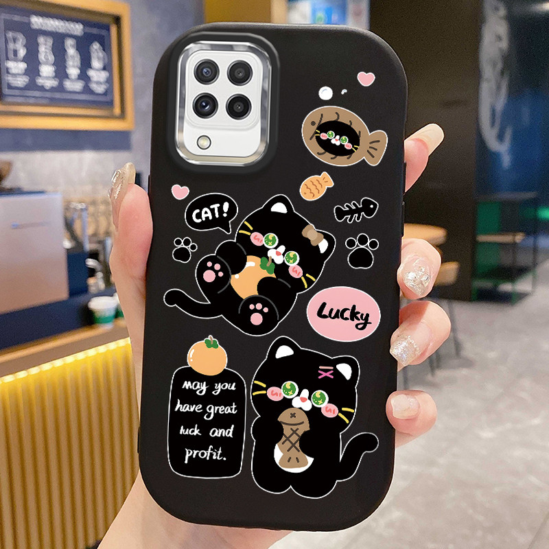 เคส ใช้ได้กับ Samsung A22 M22 M32 เคสแมวสุดน่ารัก