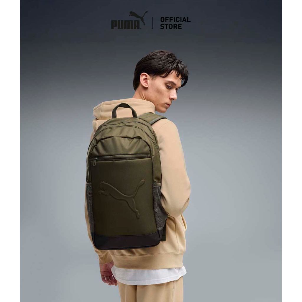 PUMA Basics กระเป๋าเป้ PUMA Buzz สีเขียว - 09115321