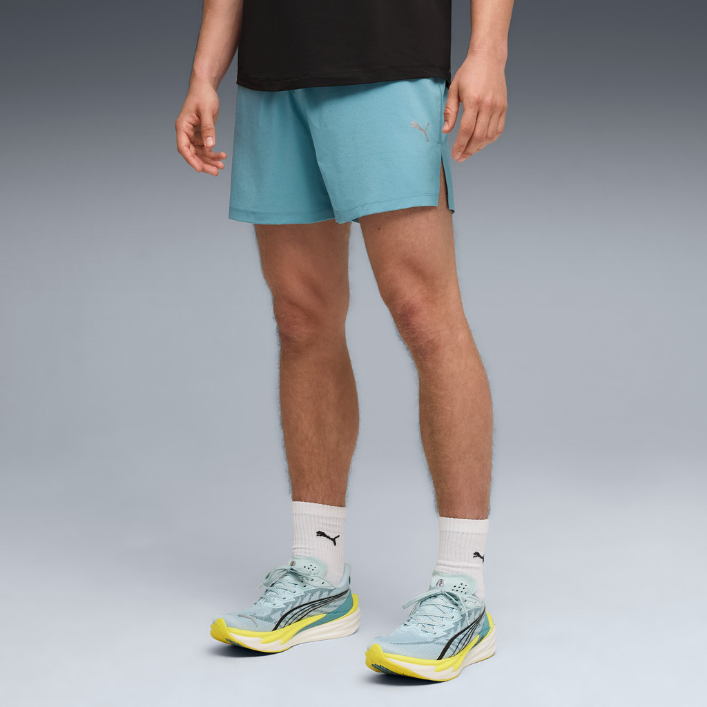 PUMA Running กางเกงวิ่งขาสั้น 5 นิ้ว Dreamrun dryCELL สำหรับผู้ชาย สีฟ้า - 52842546 — صورة 3