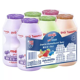 [สินค้าส่งด่วน] ซีพี-เมจิ ไพเกน นมเปรี้ยวโยเกิร์ตพร้อมดื่ม 80 มล. แพ็ค 6 (สินค้าคละรส ไม่สามารถเลือกได้)