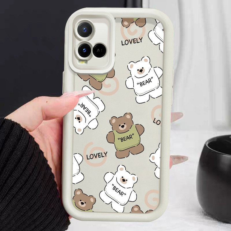 เคสสำหรับ VIVO Y21 Y21s Y21T Y21E Y21A Y21G Y22s Y22 Y33T Y33s เคสโทรศัพท์สัตว์น่ารักซิลิโคนซอฟต์เชลล์กันกระแทก