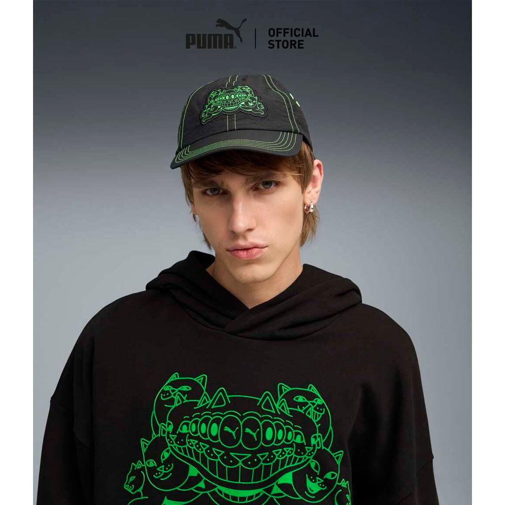 PUMA Prime/Select หมวกแก๊ปทรงแด็ด PUMA x RIPNDIP สีดำ - 02659501