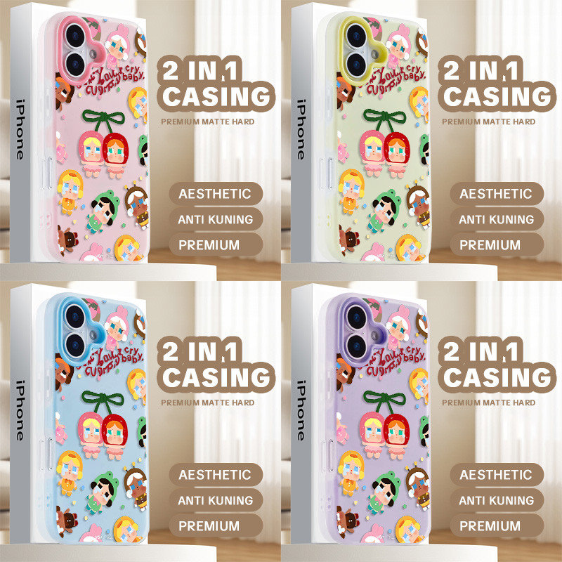 น่ารัก [ Infinity Case] Cry Baby 2 In 1 Casing Hp Vivo Y500 Z11 T5 Z11X Y31D Pro Y05 Y400 V60 Lite Z