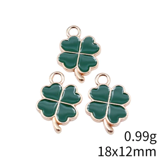 WYSIWYG 10 ชิ้น 18x12 มิลลิเมตร 4 สี Four Leaf Clover Charms จี้สําหรับเครื่องประดับ DIY ทําเครื่องประดับทําด้วยมือหัตถกรรมผลการค้นหา
