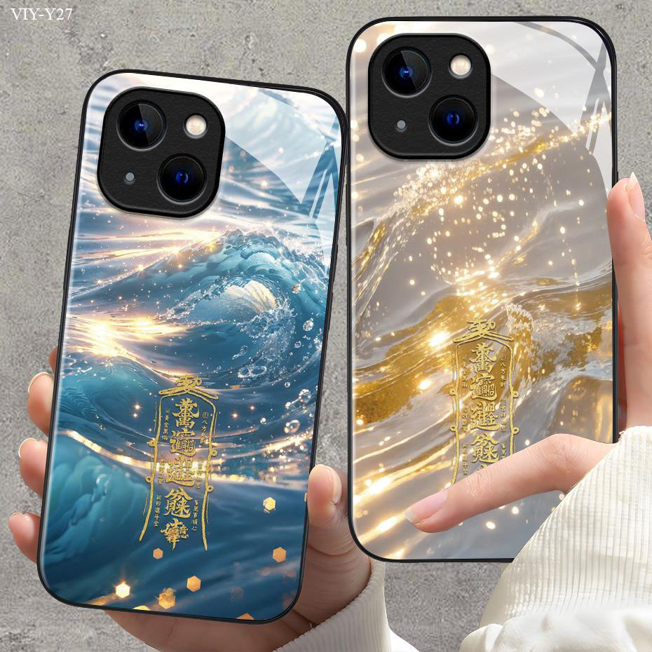 เคส For VIVO Y36 Y35 Y33S Y33T Y31 Y30 Y30i Y28 Y28S Y27S Y27 4G 5G เคสโทรศัพท์ เคสวีโว่ เคสแข็ง Phone Glass Case BLK