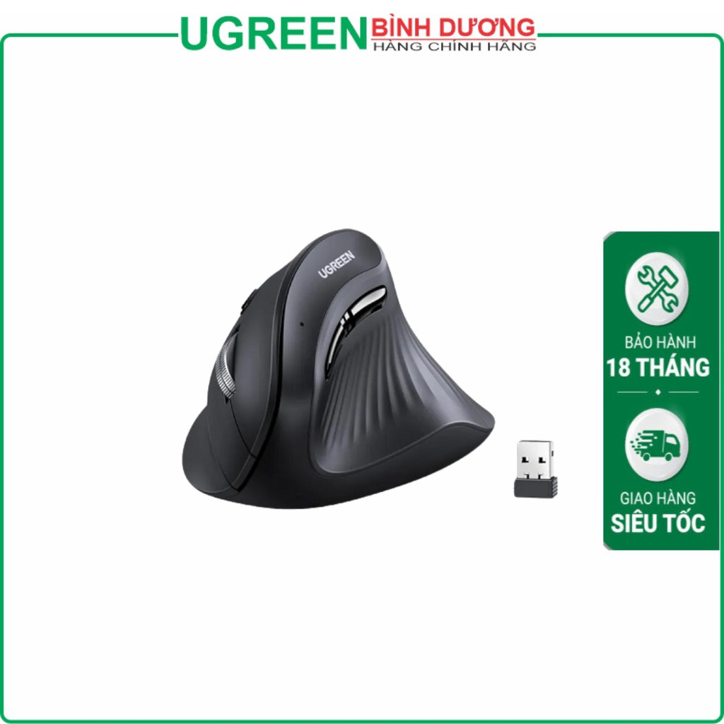 เมาส์แนวตั้งไร้สาย Bluetooth ErgonomicUgreen 25444