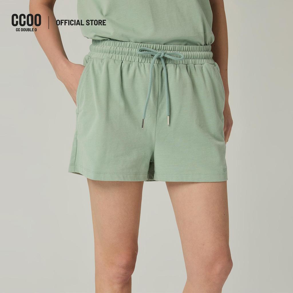 CC DOUBLE O LOGO EMBROIDERY SHORTS ผู้หญิง กางเกงขาสั้นปักโลโก้ รุ่น O26SGWA210 (SS26 #A1)