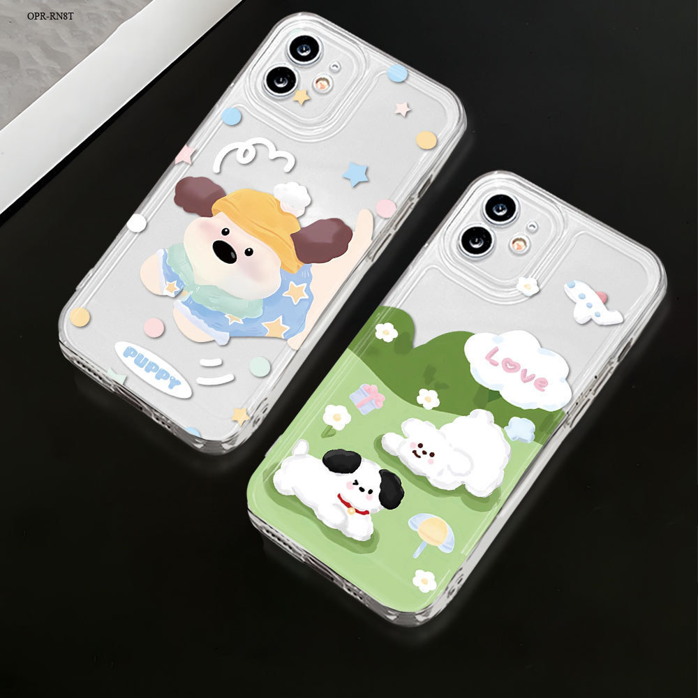 เคสนุ่ม For OPPO Reno 14 14F 13 13F 12 11 11F 10 8T Pro 4G 5G เคสโทรศัพท์ เคสออปโป้ โปร่งใส TPU Phone Case KK