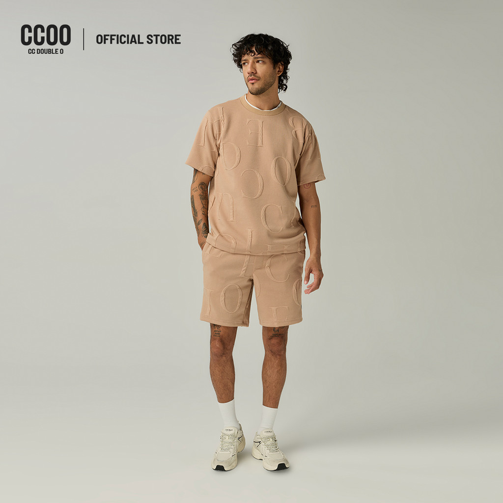 CC DOUBLE O CC DOUBLE O JACQUARD PULL ON SHORT ผู้ชาย กางเกงขาสั้น CC Double O ผ้าทอแจ็คการ์ด รุ่น O