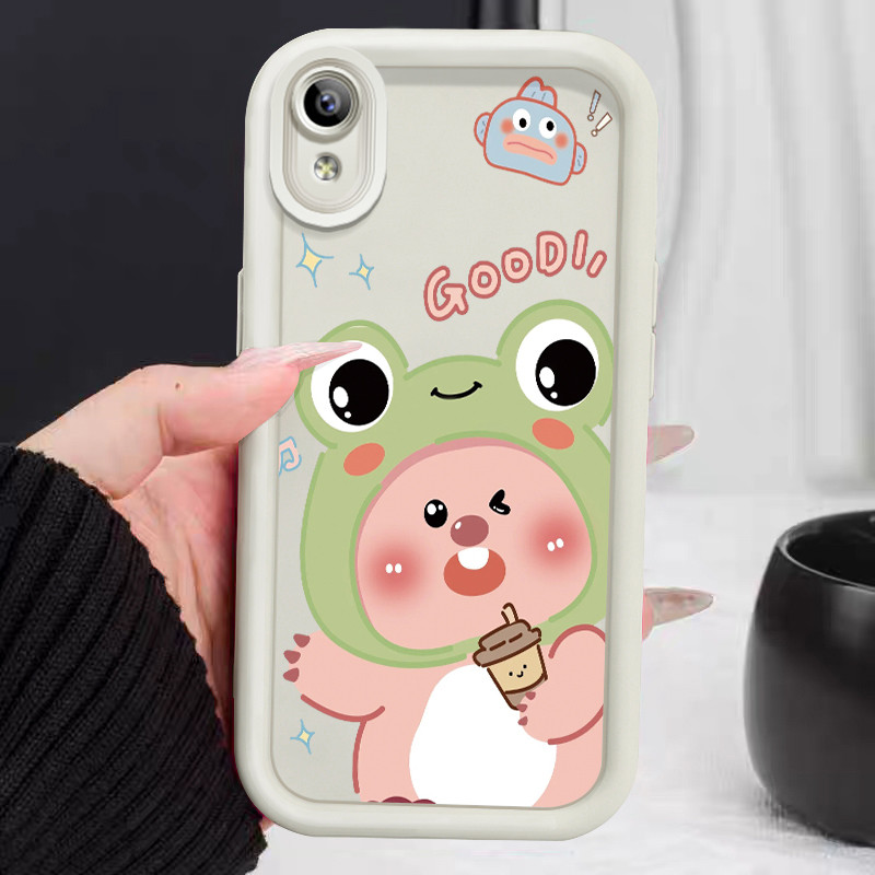 เคสสำหรับ VIVO Y91C Y90 Y1s เคสโทรศัพท์บีเวอร์น่ารักซิลิโคนซอฟต์เชลล์กันกระแทก